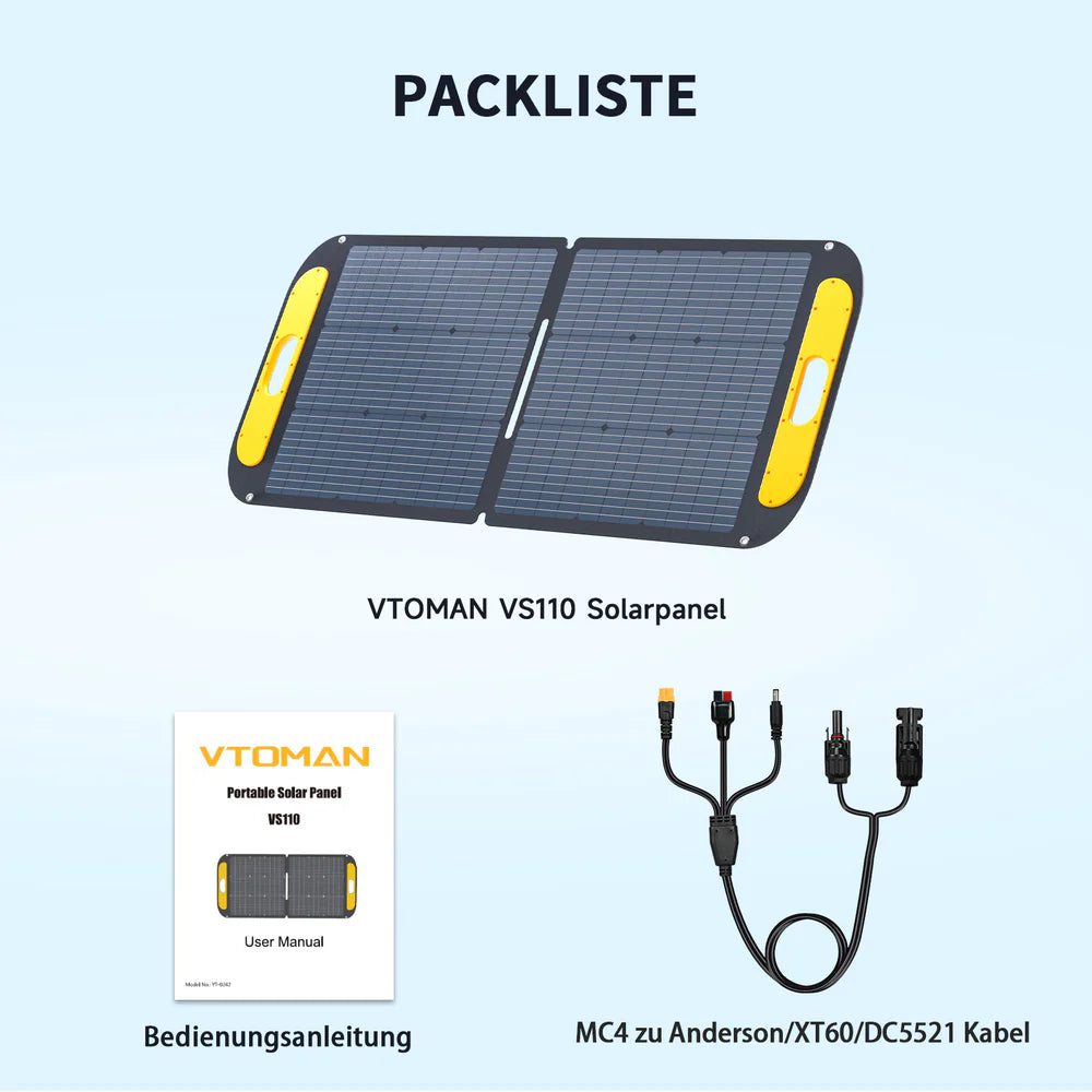 Sparbundle - VTOMAN FlashSpeed 600 + 110W Solartasche