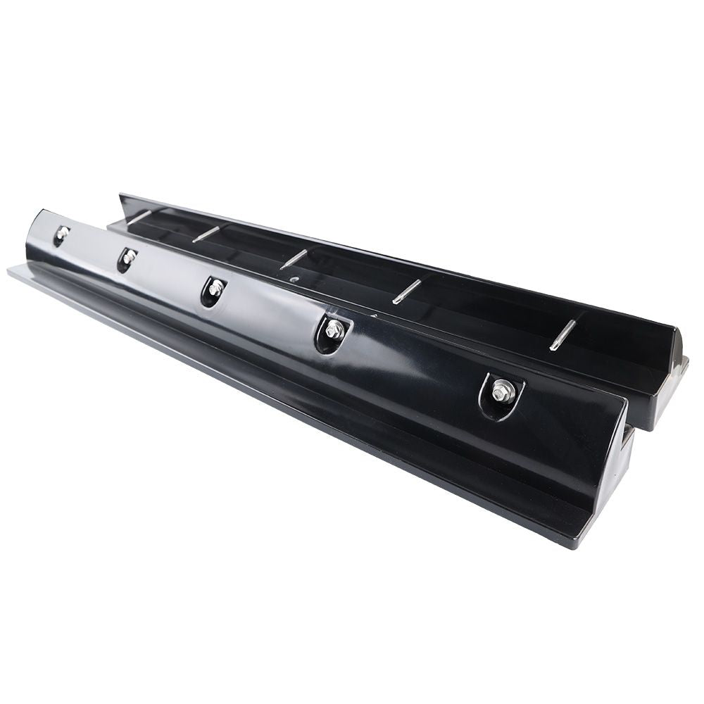 Offgridtec© 68cm Spoiler Schwarz/Weiß Solar Dachhalterung Heavy Duty