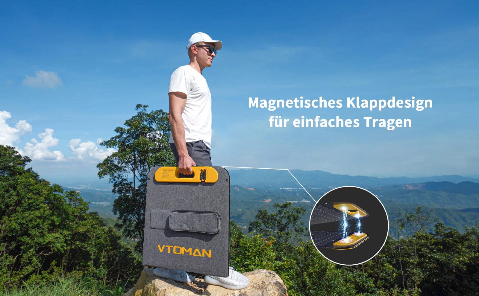 VTOMAN 200W Faltbares tragbares Solarpanel