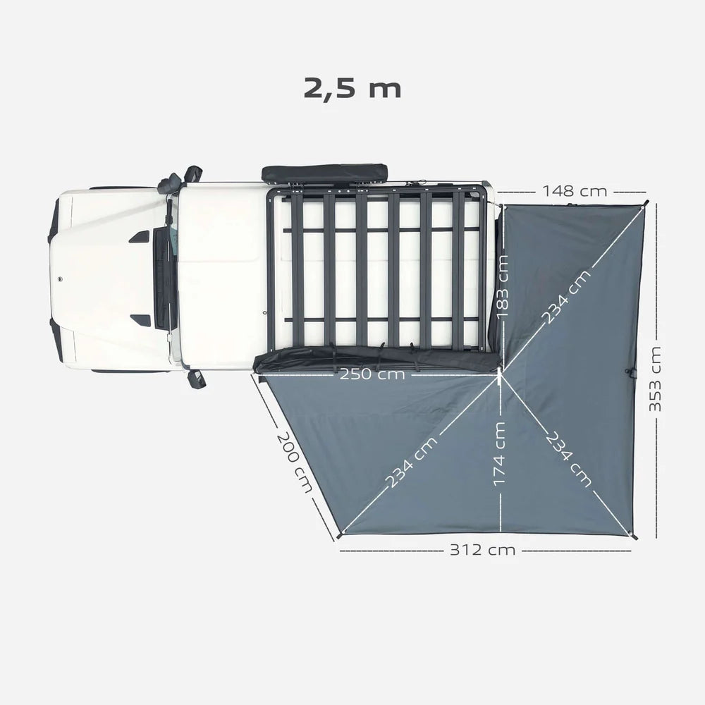 horntools 270 Grad Markise Horizon (freitragend)