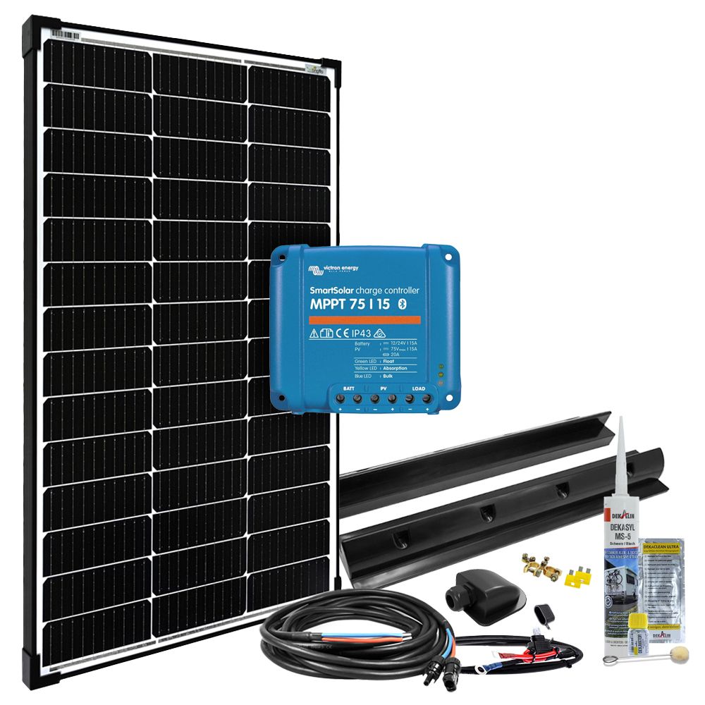 Offgridtec mPremium+ 100W 12V Caravan Solaranlage | Komplettset