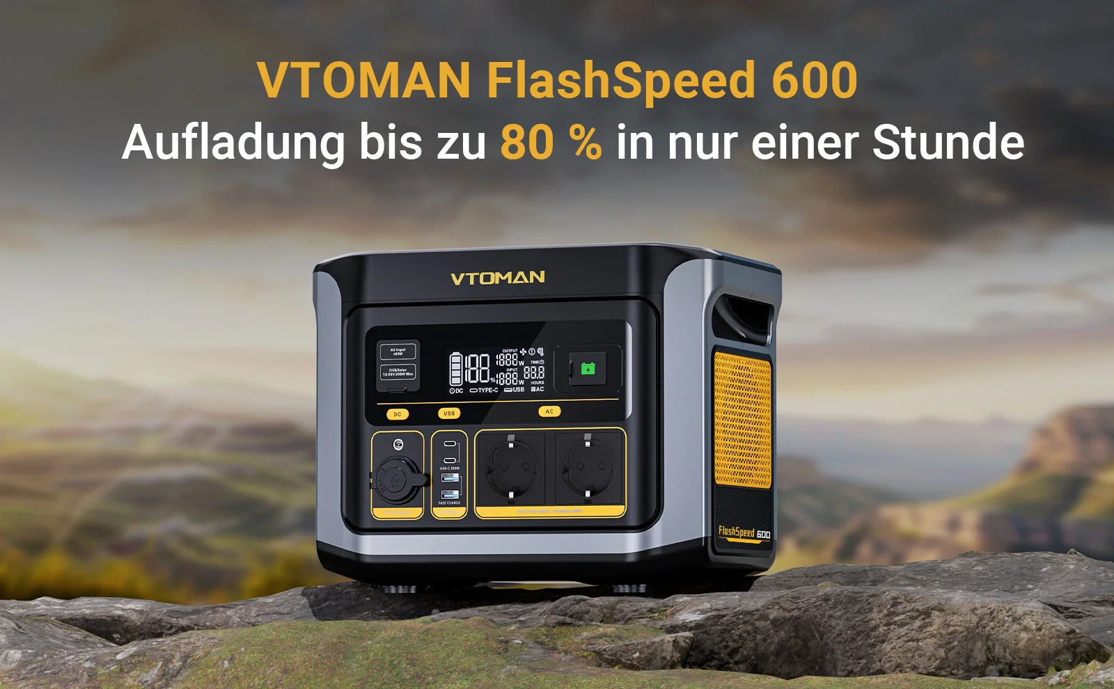 VTOMAN FlashSpeed 600 Tragbare Powerstation