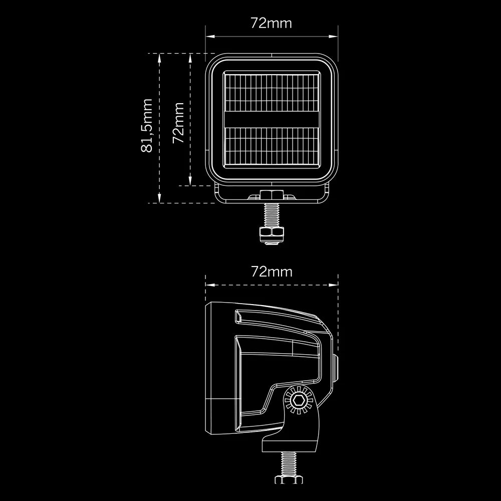 Strands Siberia XP Qube LED Zusatzscheinwerfer – 3150 lm, IP69K, 5700K