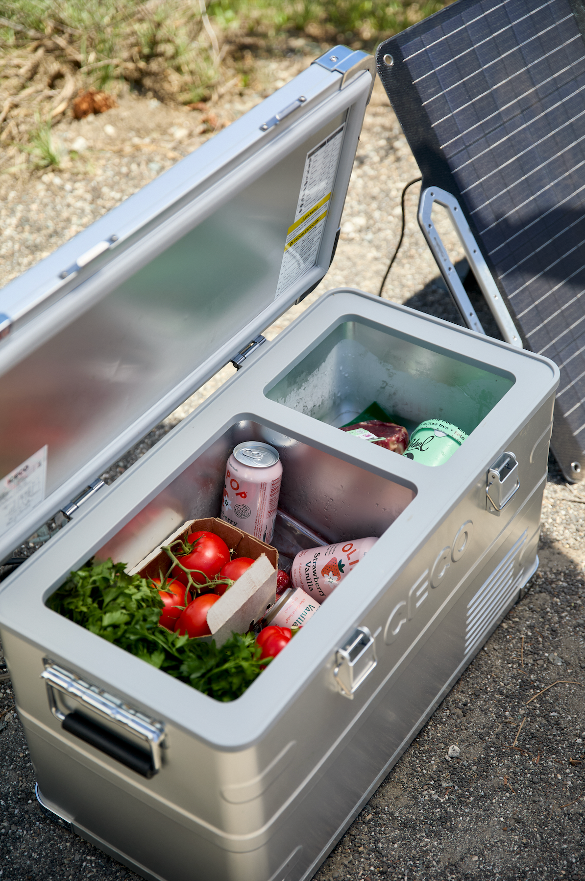 ICECO APL35 Kompressor-Kühlbox, Dual-Zone, Silber/Schwarz
