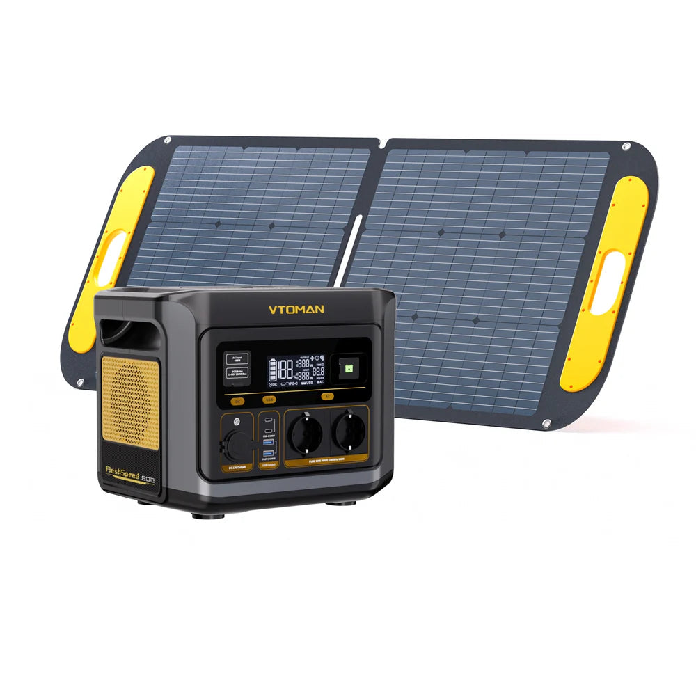 Sparbundle - VTOMAN FlashSpeed 600 + 110W Solartasche