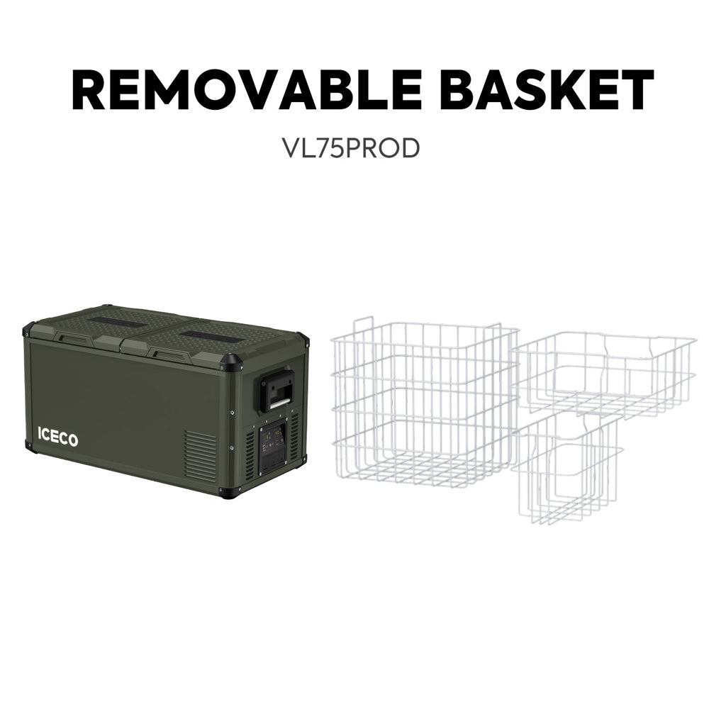 ICECO VL75PROD Kompressor-Kühlbox, Dual-Zone, Olivegrün/Grau