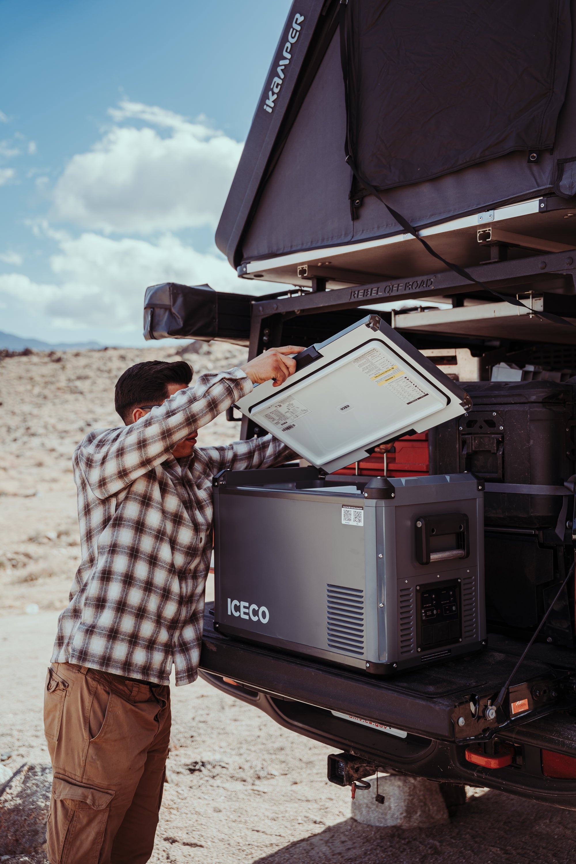 ICECO VL45PROD Kompressor-Kühlbox, Dual-Zone, Grau