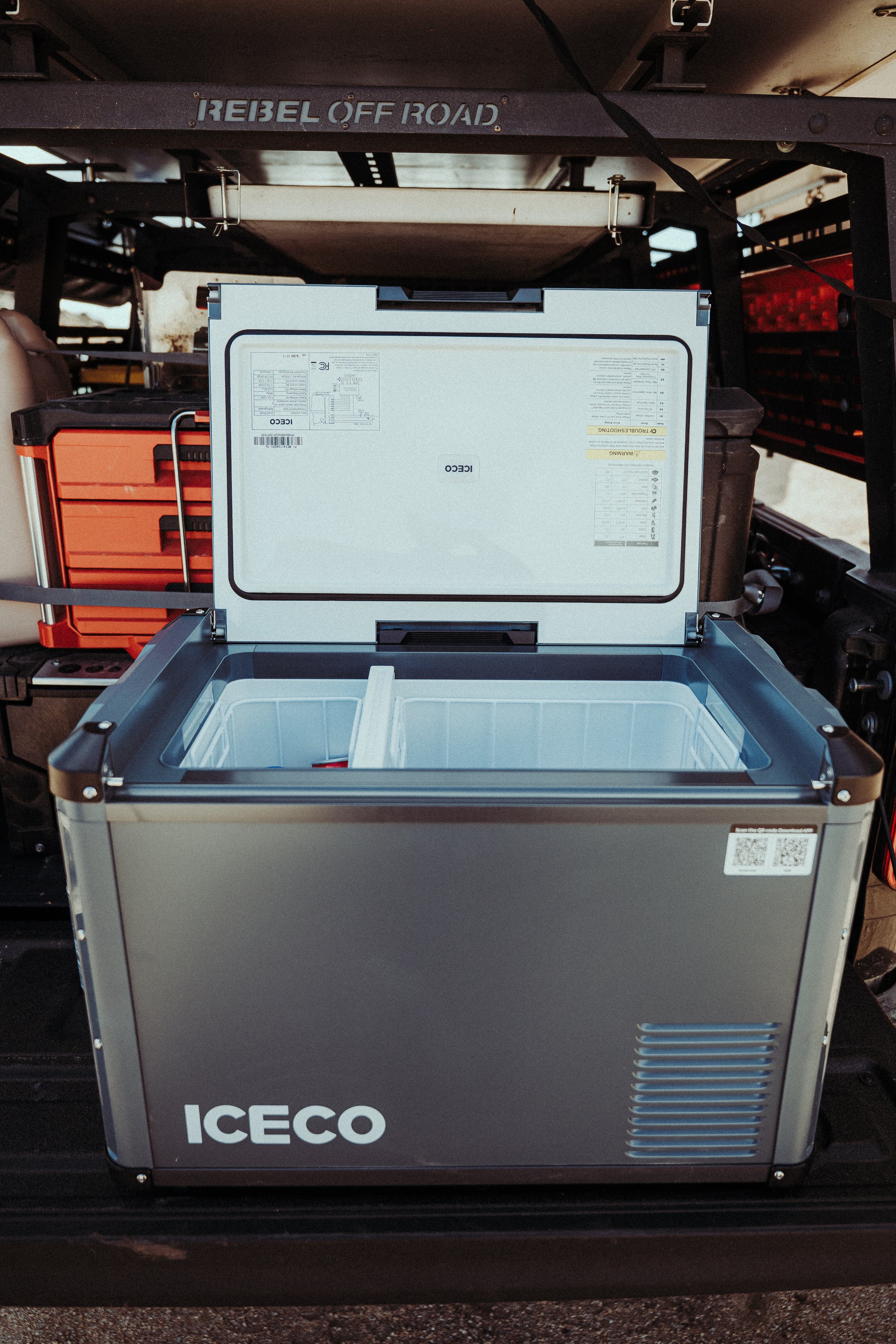 ICECO VL45PROD Kompressor-Kühlbox, Dual-Zone, Grau