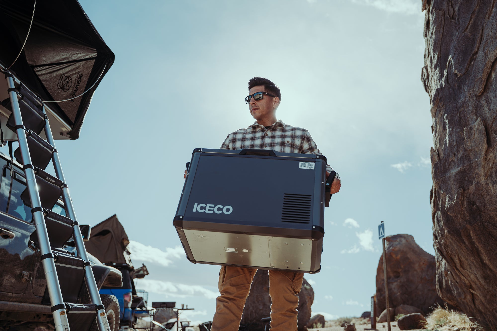 ICECO VL45PROD Kompressor-Kühlbox, Dual-Zone, Grau