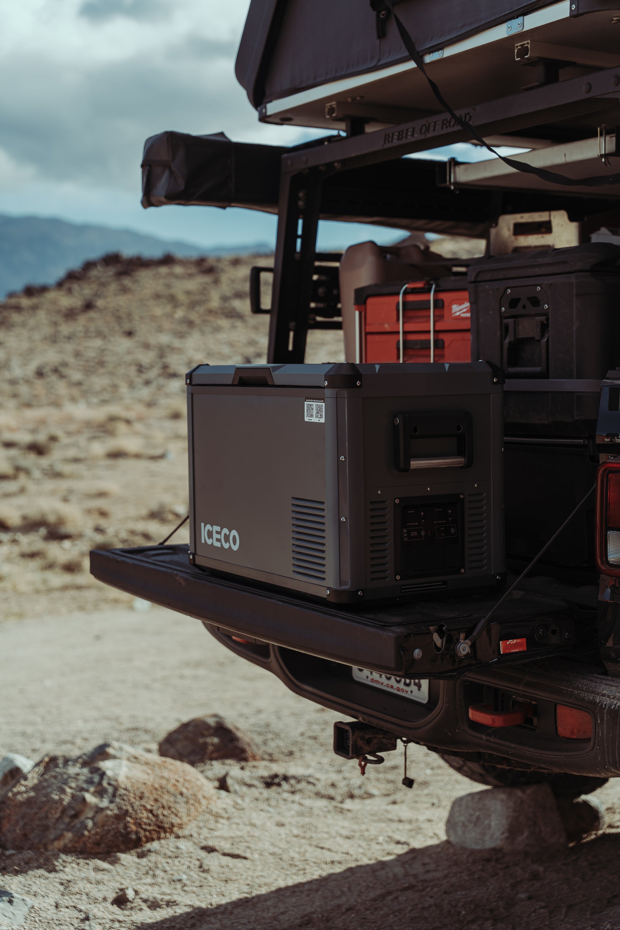 ICECO VL45PROD Kompressor-Kühlbox, Dual-Zone, Grau