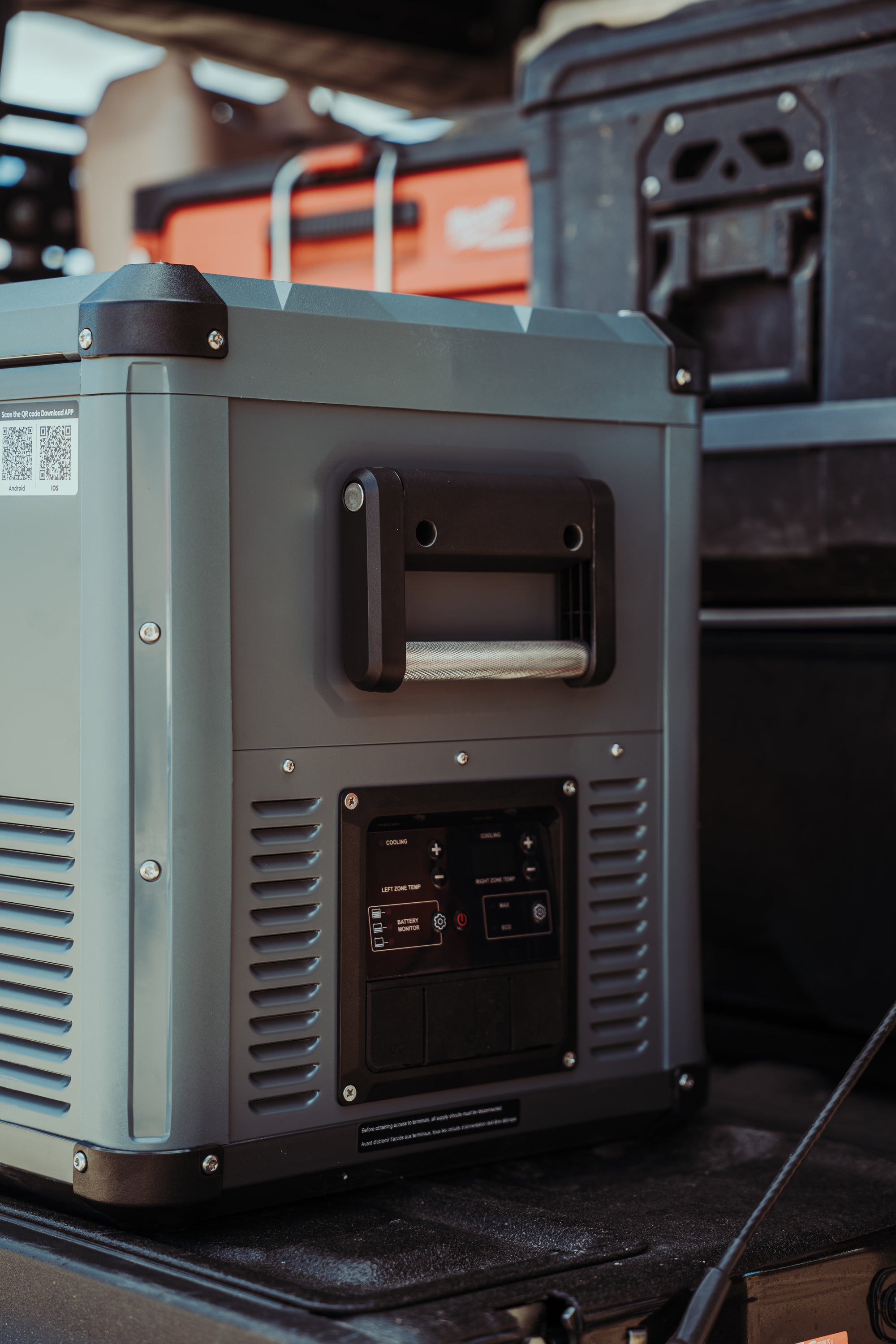 ICECO VL45PROD Kompressor-Kühlbox, Dual-Zone, Grau