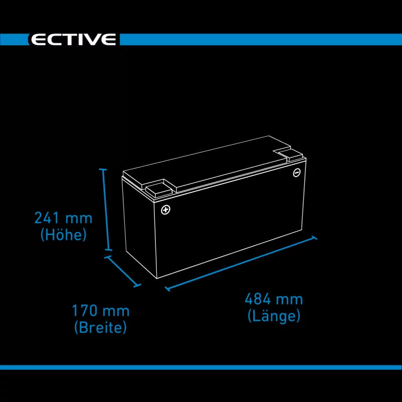 ECTIVE DC 170S AGM Deep Cycle mit LCD-Anzeige 170Ah