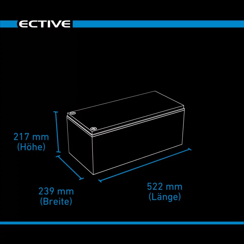 ECTIVE DC 230S AGM Deep Cycle mit LCD-Anzeige 230Ah