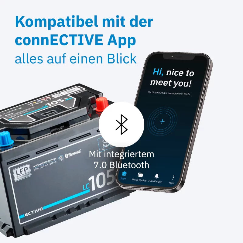 ECTIVE LC 105s LT LiFePO4 Lithium Versorgungsbatterie 105Ah