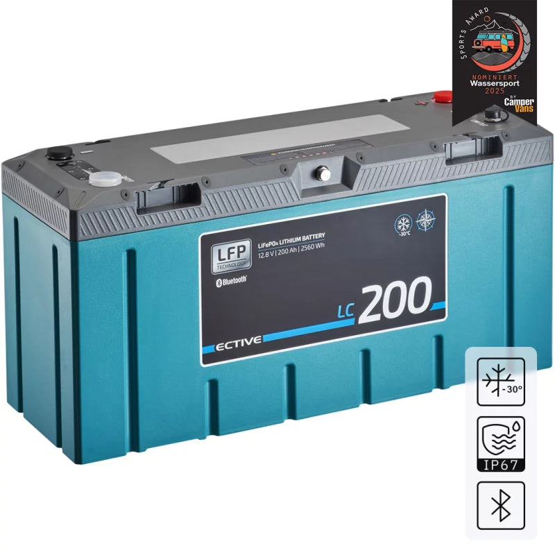 ECTIVE LC 200 Marine LT 12V LiFePO4 Lithium Versorgungsbaterie 200Ah