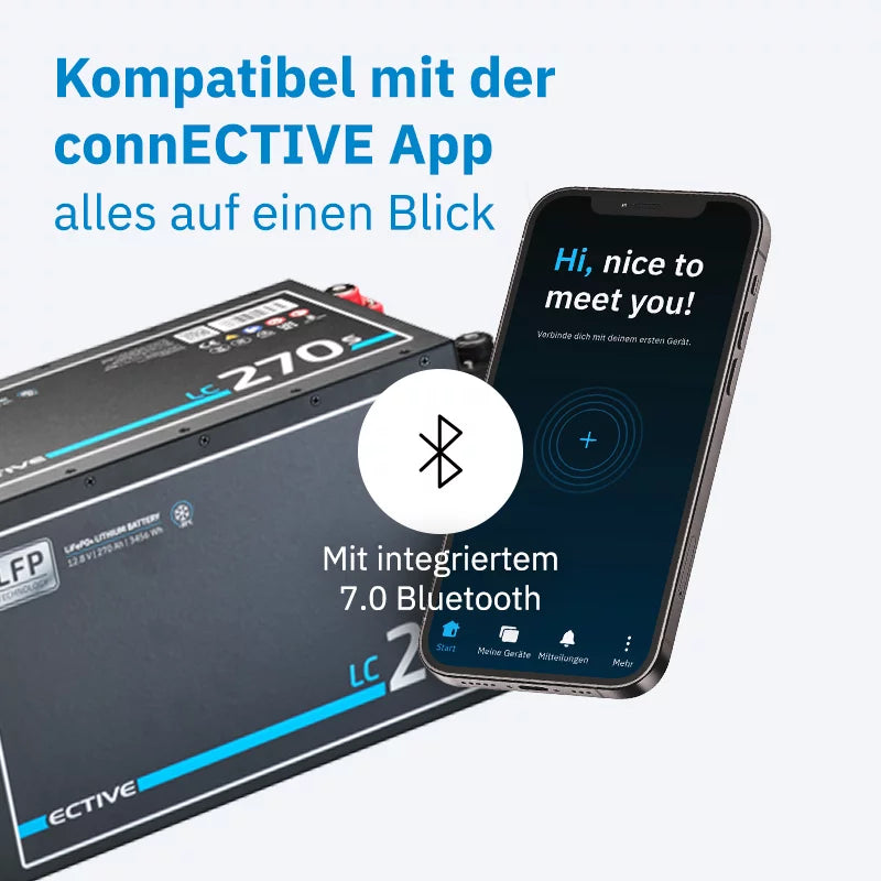 ECTIVE LC 270s LT LiFePO4 Lithium Versorgungsbatterie 270Ah