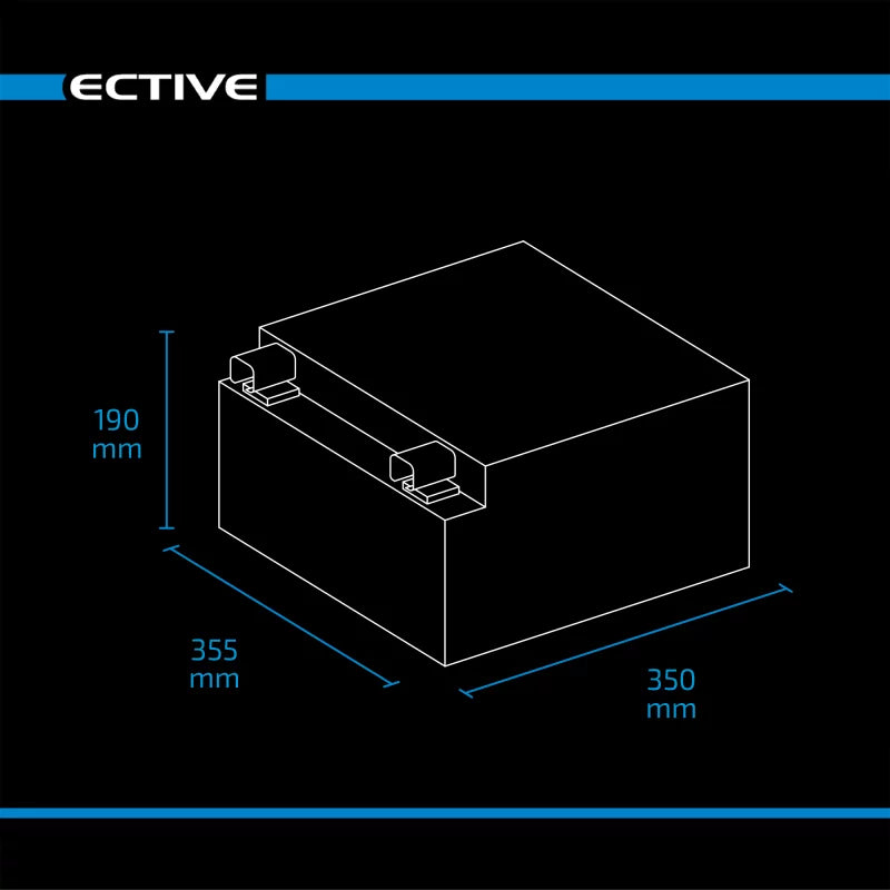 ECTIVE LC 540s LT LiFePO4 Lithium Untersitzbatterie 540Ah