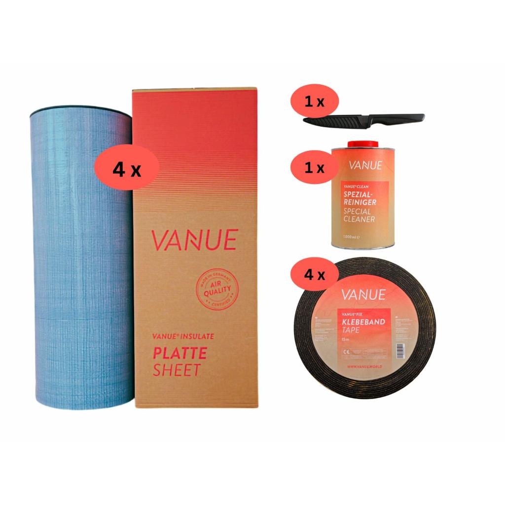 VANUE® INSULATE M Set 20 m² 19 mm Dämmung und Zubehör