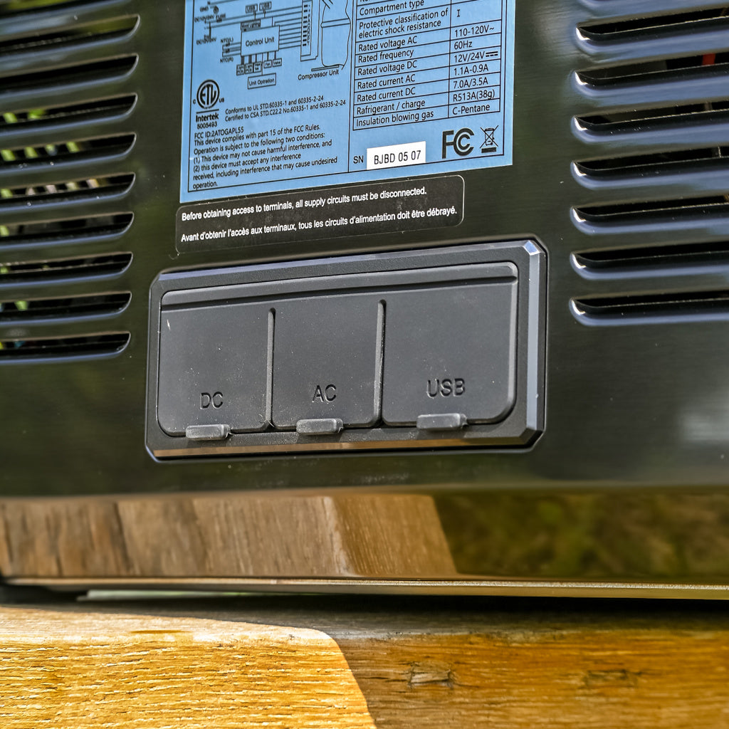 ICECO APL55 Kompressor-Kühlbox, Dual-Zone, Schwarz/Silber