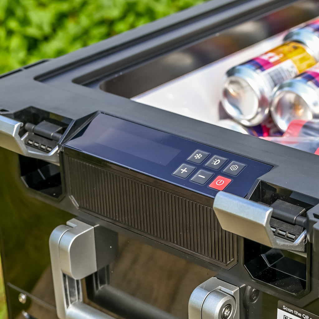 ICECO APL55 Kompressor-Kühlbox, Dual-Zone, Schwarz/Silber