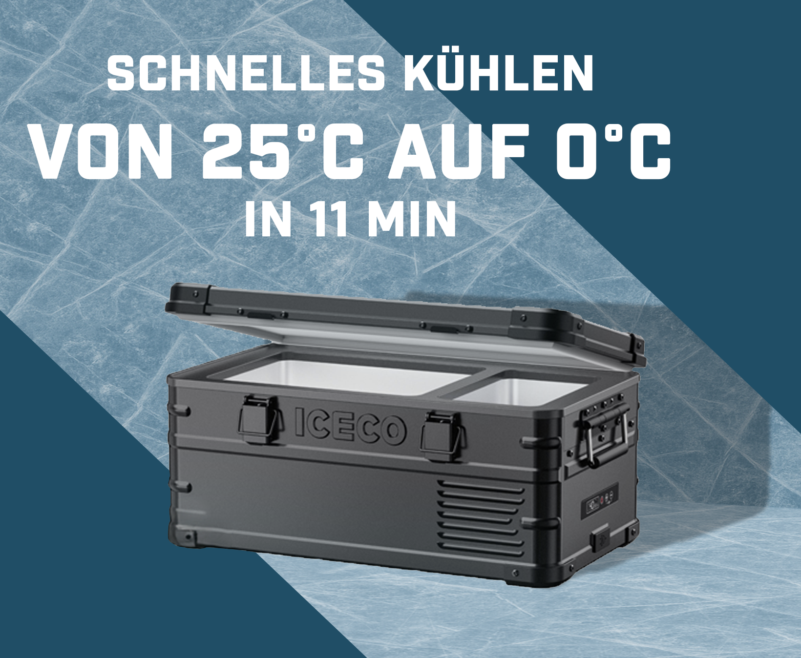 ICECO APL20 Kompressor-Kühlbox, Single-Zone, Silber/Schwarz