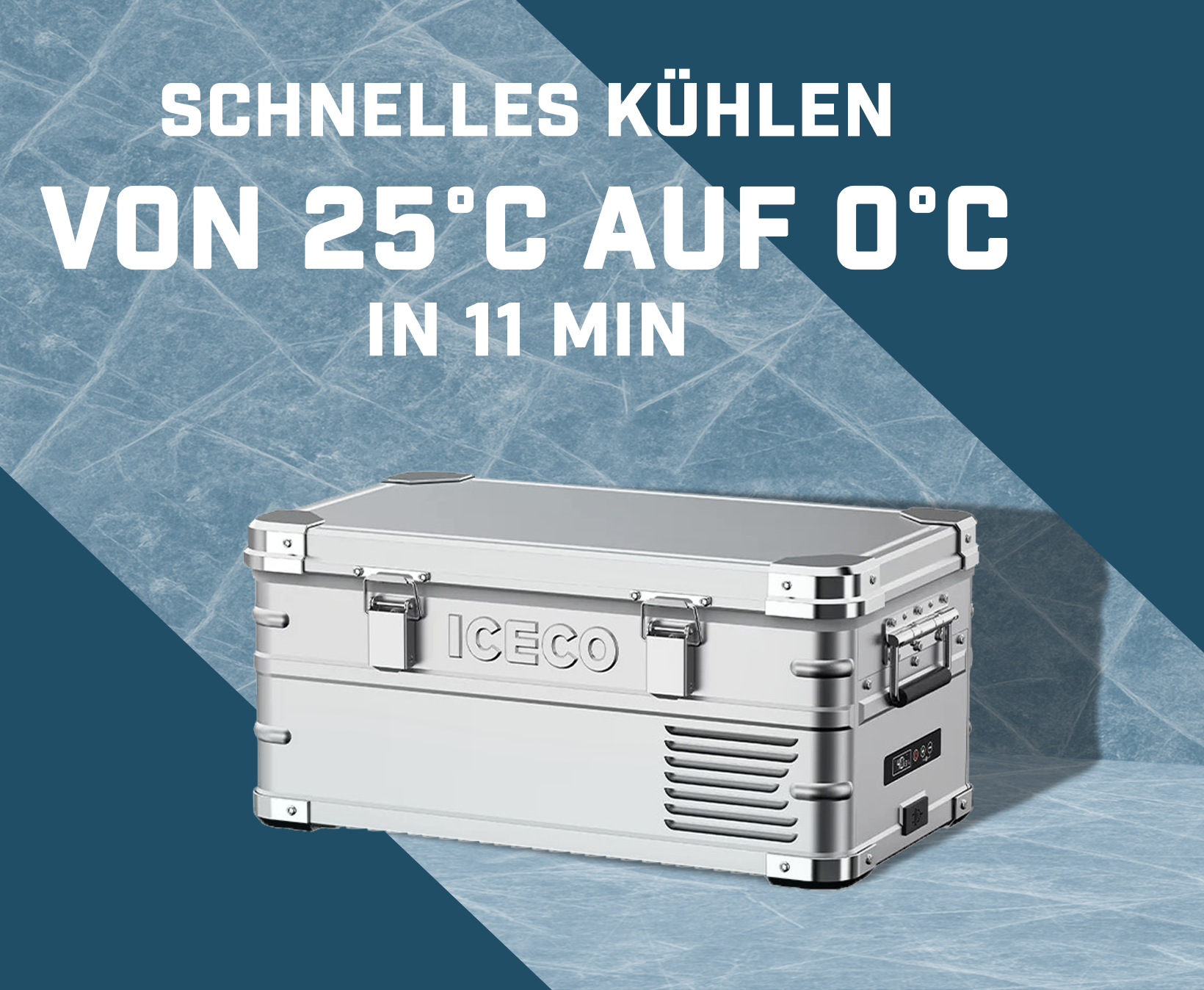 ICECO APL20 Kompressor-Kühlbox, Single-Zone, Silber/Schwarz