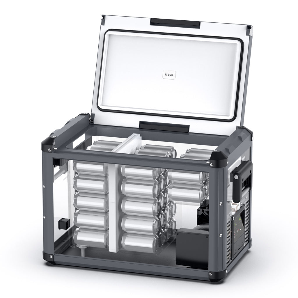 ICECO VL45PROD Kompressor-Kühlbox, Dual-Zone, Grau