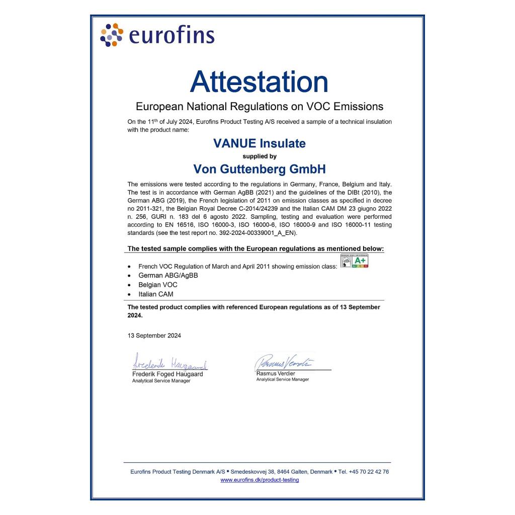 VANUE® INSULATE XS Set 5 m² 19 mm Dämmung und Zubehör