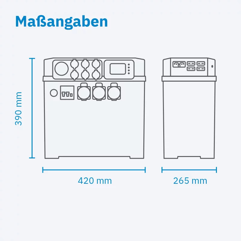 ECTIVE AccuBox 120S LiFePO4 Powerstation 3000W 1536Wh
