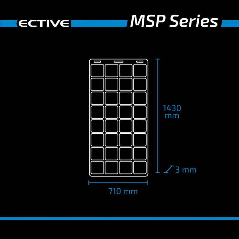 ECTIVE MSP 180 Flex flexibles Solarmodul monokristallin 180W