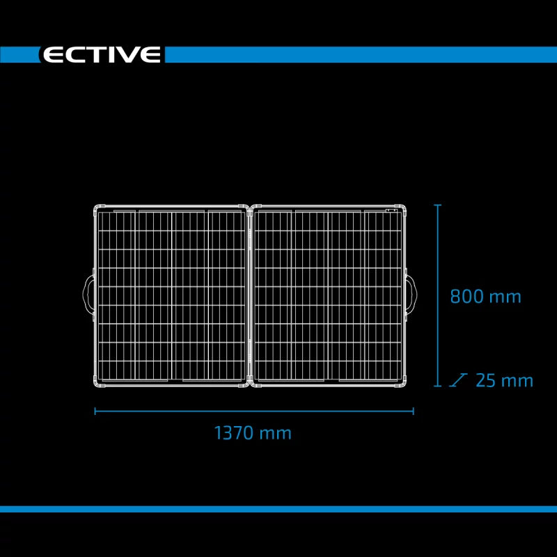 ECTIVE MSP 200 SunBoard faltbares Solarmodul 200W Solarkoffer