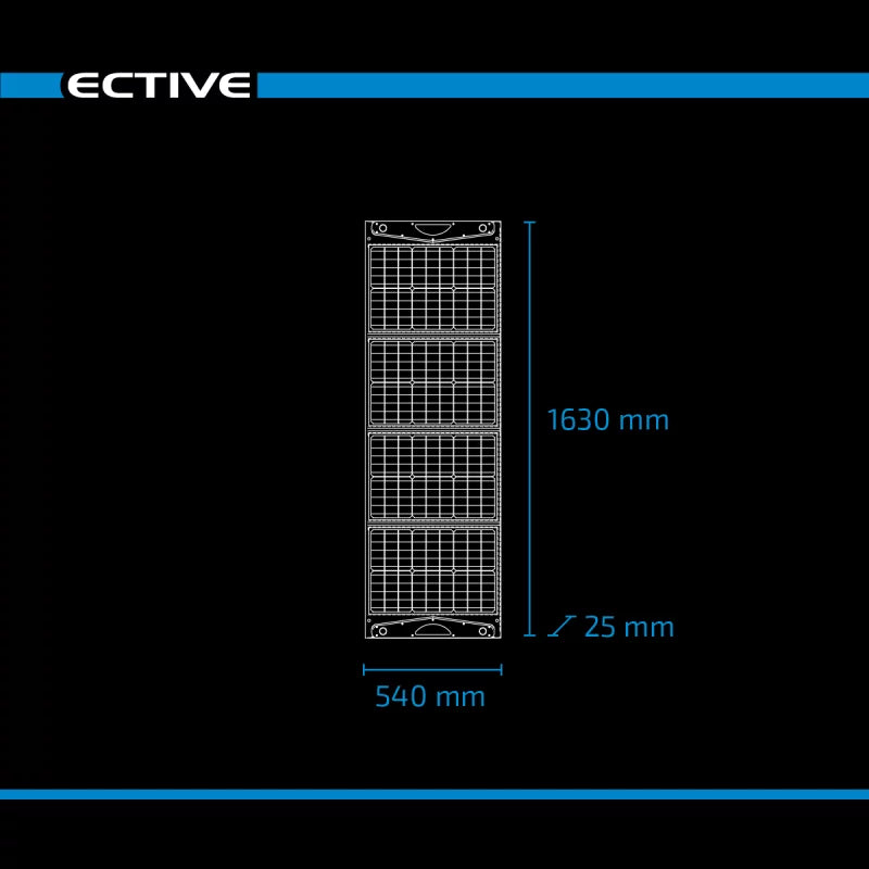 ECTIVE MSP 120 SunDock faltbares 120W Solarmodul in praktischer Tasche