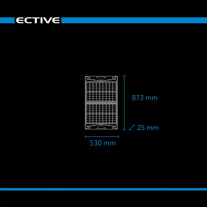ECTIVE MSP 60 SunDock faltbares 60W Solarmodul in praktischer Tasche