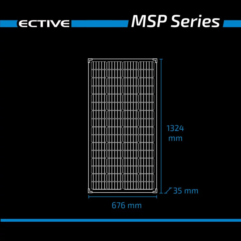 ECTIVE MSP 175s Black Monokristallines Solarmodul 175W