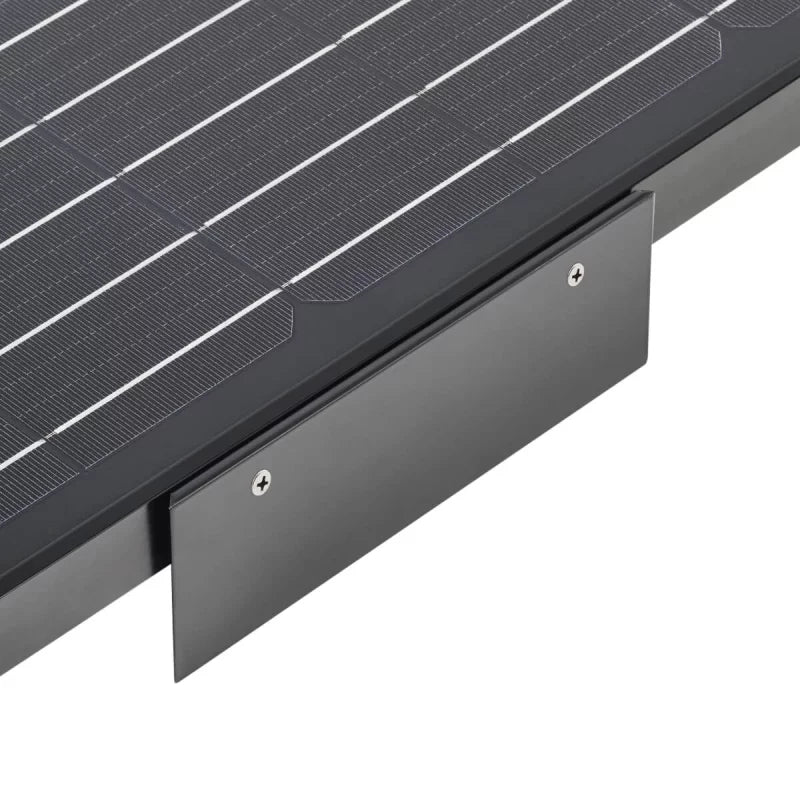 ECTIVE 2-teilig Alu-Haltespoiler für Solarmodule (schwarz)
